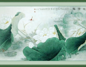 新中式装饰画-ID:677860989