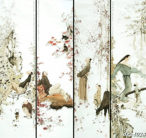 新中式装饰画-ID:104573011