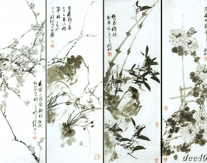 新中式装饰画-ID:736876967