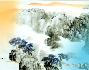 新中式水墨装饰画-ID:656407121