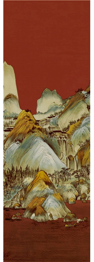 新中式水墨装饰画-ID:390233997