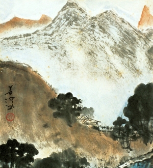新中式水墨装饰画-ID:365700963