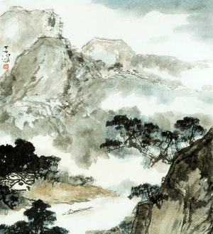 新中式水墨装饰画-ID:635874997