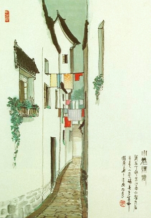 新中式水墨装饰画-ID:318283082