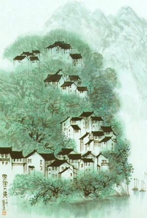新中式水墨装饰画-ID:744637013