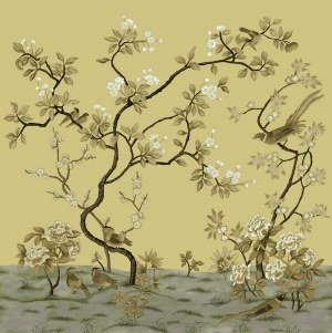 新中式花鸟装饰画-ID:521761891