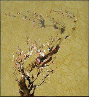 新中式花鸟装饰画-ID:312469044
