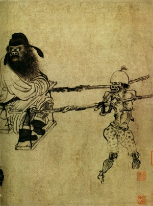 新中式人物装饰画-ID:405549056