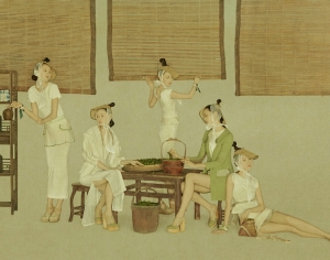 新中式装饰画-ID:674465897