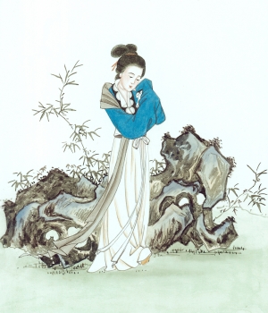 新中式人物装饰画-ID:654345992