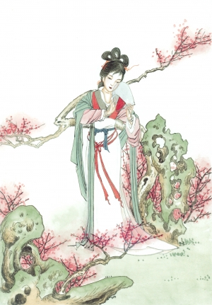 新中式人物装饰画-ID:874325993