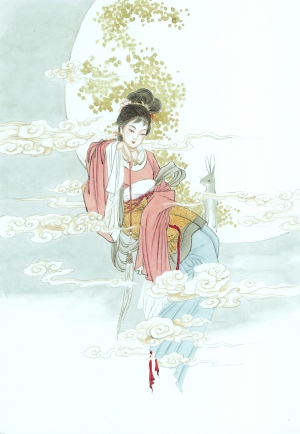 新中式人物装饰画-ID:855921039