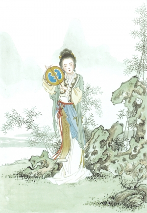 新中式人物装饰画-ID:307274103