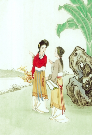 新中式人物装饰画-ID:472312931