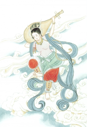 中式人物装饰画-ID:786148073