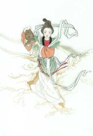 新中式人物装饰画-ID:420567045