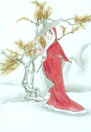 新中式人物装饰画-ID:264555931