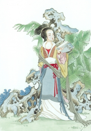 新中式人物装饰画-ID:192658902