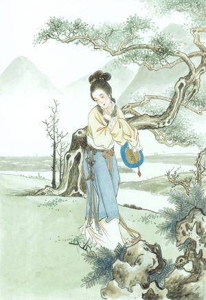 新中式人物装饰画-ID:541152954