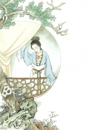 新中式人物装饰画-ID:214345931