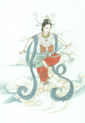 中式人物装饰画-ID:218138938