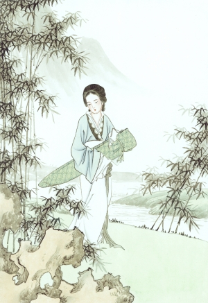 中式人物装饰画-ID:230453016