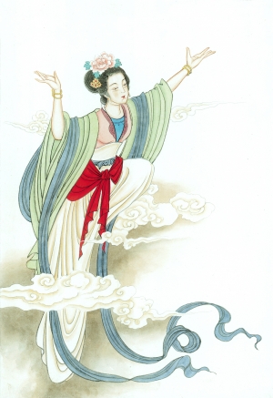 中式人物装饰画-ID:809518109