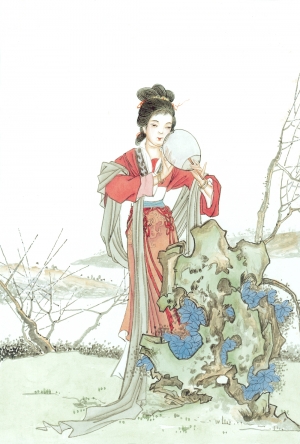 中式人物装饰画-ID:707027917