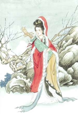 中式人物装饰画-ID:112641104