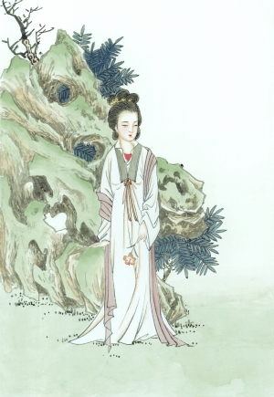 中式人物装饰画-ID:442759999