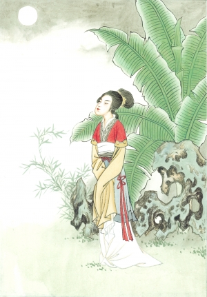 中式人物装饰画-ID:797754052