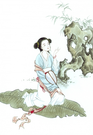 中式人物装饰画-ID:403744944