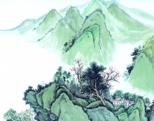 新中式植物装饰画-ID:911171916
