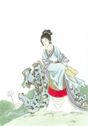 新中式人物装饰画-ID:264858018