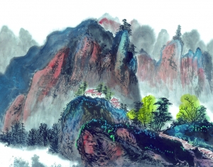 新中式植物装饰画-ID:775127895