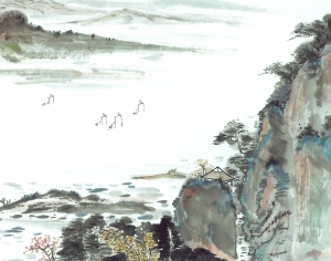新中式植物装饰画-ID:993365055