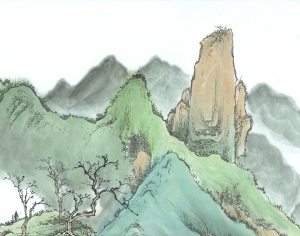 新中式植物装饰画-ID:692627917
