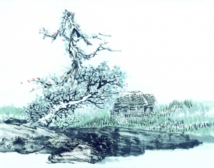 新中式植物装饰画-ID:888993983
