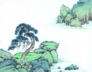 新中式植物装饰画-ID:946273099