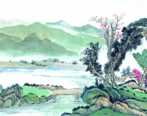 新中式植物装饰画-ID:960540838