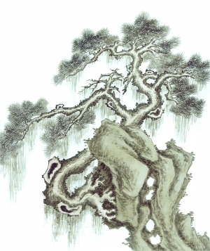 新中式植物装饰画-ID:259036068