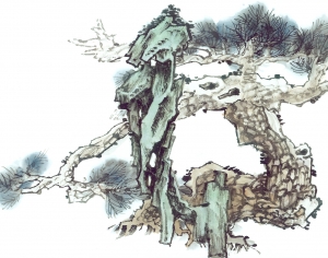 新中式植物装饰画-ID:128200199