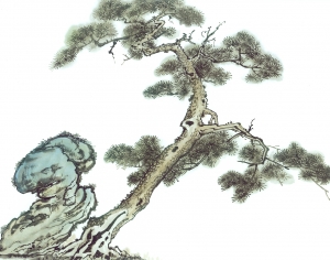新中式植物装饰画-ID:354964021