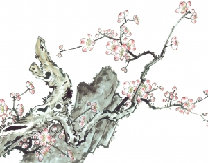 新中式植物装饰画-ID:307363031