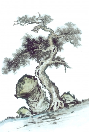 新中式植物装饰画-ID:965269092