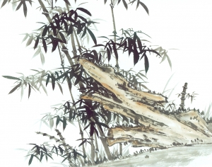 新中式植物装饰画-ID:556519992