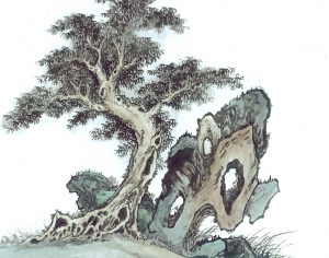 新中式植物装饰画-ID:111689658