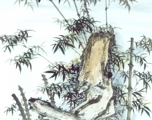 新中式植物装饰画-ID:552717926