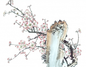 新中式植物装饰画-ID:143886091