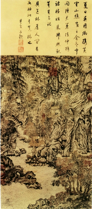 新中式风景装饰画-ID:274130112